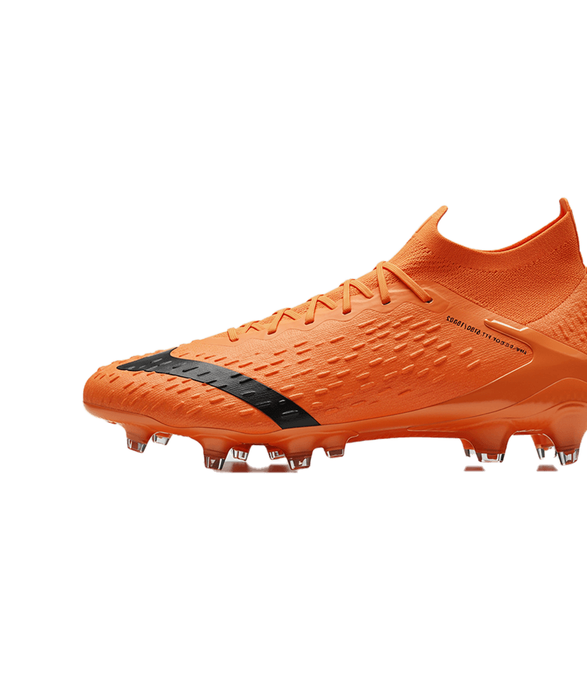 Orange football boots